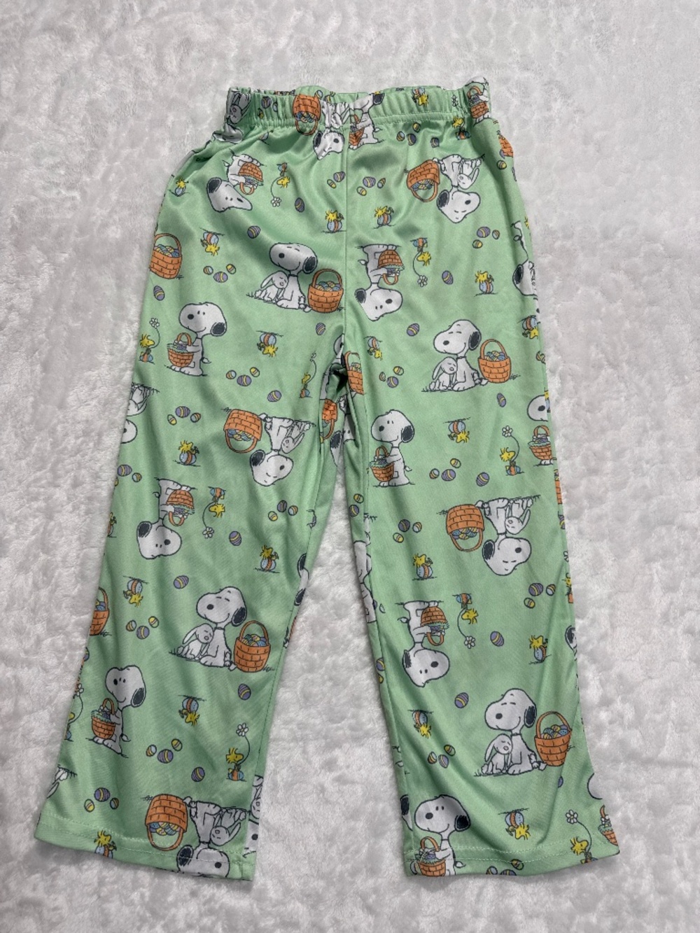 Peanuts Snoopy and Woodstock Easter pajama pants Kids size 5T